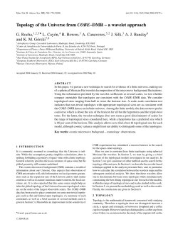 Topology of the Universe from COBE&ndash;DMR &ndash; a wavelet approach