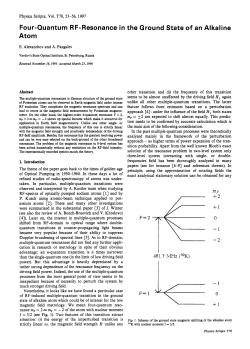 Four-Quantum RF-Resonance in the Ground State of an Alkaline Atom