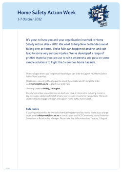 Home Safety Action Week