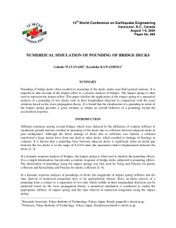 Numerical Simulation of Punding of Bridge Decks