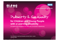 for Children and Young People with a Learning