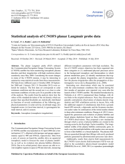 Statistical analysis of C/NOFS planar Langmuir probe data