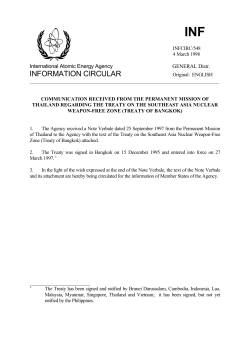 Southeast Asia Nuclear-Weapons-Free-Zone Treaty