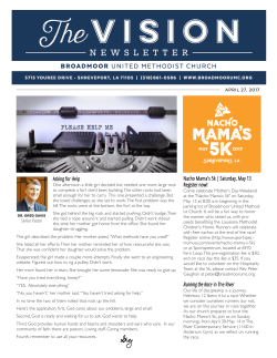 Newsletter - Broadmoor United Methodist Church