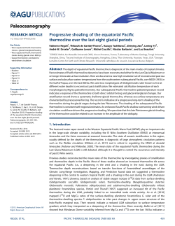 Progressive shoaling of the equatorial Pacific thermocline over the