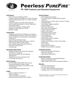 Submittal Sheet - PUREFIRE® PF-1500