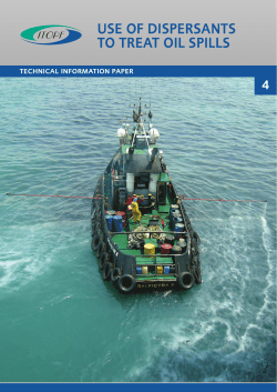 use of dispersants to treat oil spills