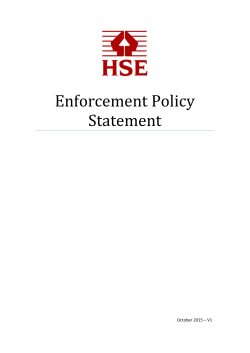 Enforcement Policy Statement