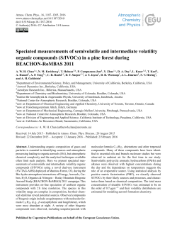 Speciated measurements of semivolatile and intermediate volatility