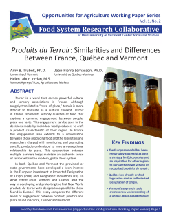 Produits du Terroir: Similarities and Differences Between France