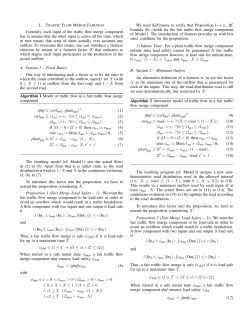 Traffic Flow Merge Fairness