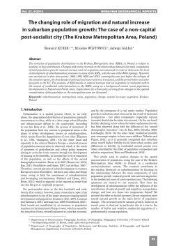 The changing role of migration and natural increase in suburban