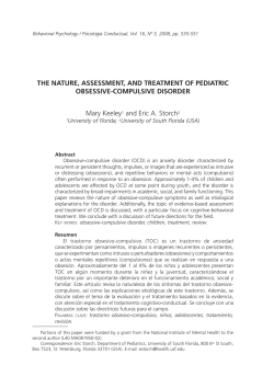 THE NATURE, ASSESSMENT, AND TREATMENT OF