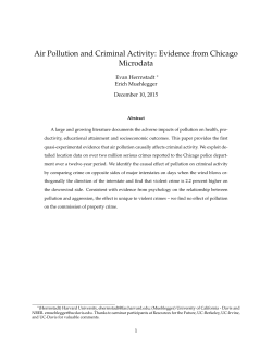 Air Pollution and Criminal Activity: Evidence from Chicago Microdata