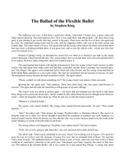 The Ballad of the Flexible Bullet by Stephen King