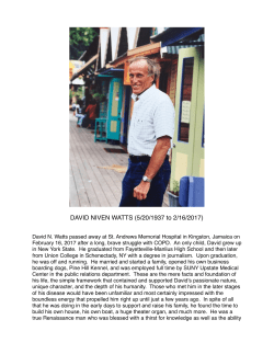 Obituary - SUNY Upstate Medical University