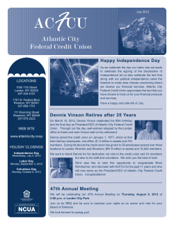 July - Atlantic City Federal Credit Union