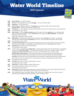 Water World Timeline - Water World, Colorado