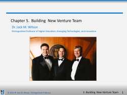 Chapter 5. Building New Venture Team