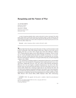 Bargaining and the Nature of War