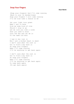 Dean Martin Snap Your Fingers