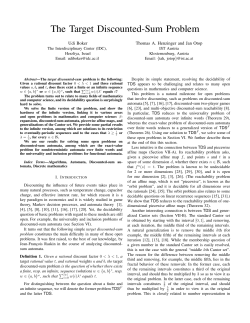 The Target Discounted