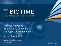 Hayflick Rewound: ImplicaDons of Reversing the Aging of Human