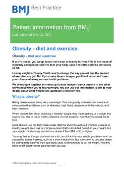 Obesity - How to Lose weight