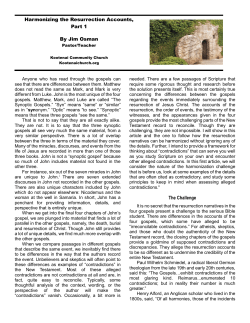 Harmonizing The Resurrection Accounts Part 1