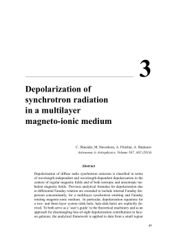 Depolarization of synchrotron radiation in a multilayer magneto