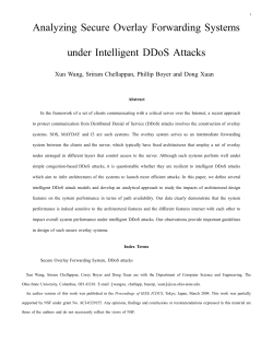 Analyzing Secure Overlay Forwarding Systems under Intelligent