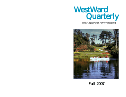 Fall 2007 - WestWard Quarterly