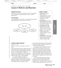 Lesson 2 Reform and Reaction