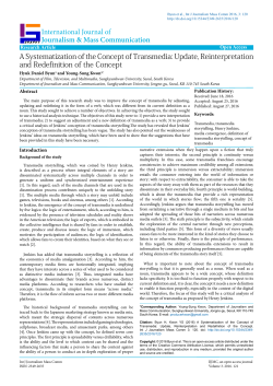 A Systematization of the Concept of Transmedia
