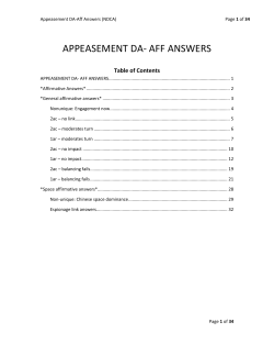 Appeasement DA-Aff Answers (NDCA)