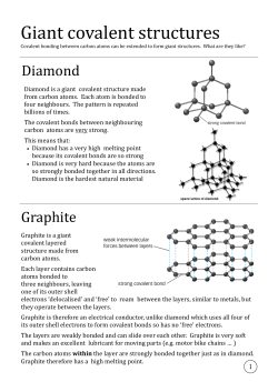 Giant covalent structures