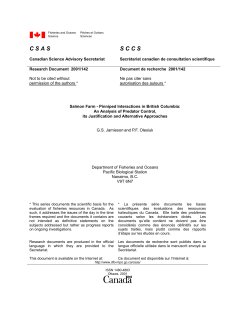 Salmon farm - Pinniped interactions in British Columbia: an analysis