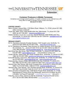 Container Producers in Middle Tennessee