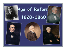Age of Reform 1800s Power Point
