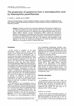 The production of porphyrins from 6