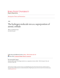 The hydrogen molecule-ion as a superposition of atomic orbitals