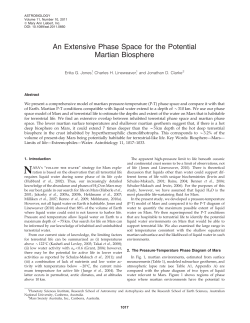 An Extensive Phase Space for the Potential Martian Biosphere