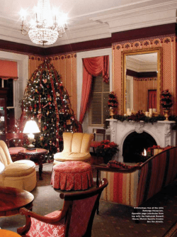 A Christmas tree at the John Rutledge House Inn. Opposite page