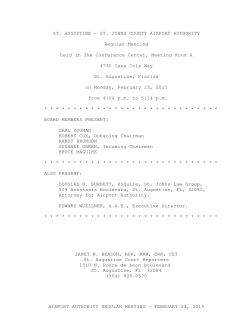 February 23, 2015 Airport Authority Minutes