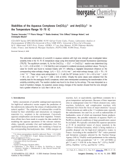 Stabilities of the Aqueous Complexes Cm(CO3)33