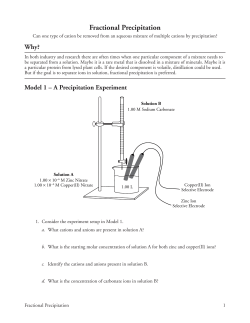 Fractional Precipitation