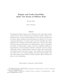 Regime and Leader Instability under Two Forms of Military Rule