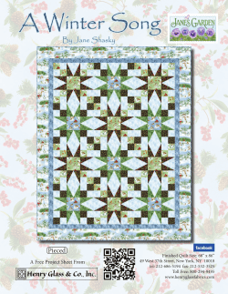 PDF Project - Henry Glass Fabrics