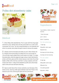 Polka-dot strawberry cake