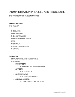 administration process and procedure
